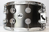 DW Collectors Satin Black Over Brass 8" x 14" Snare