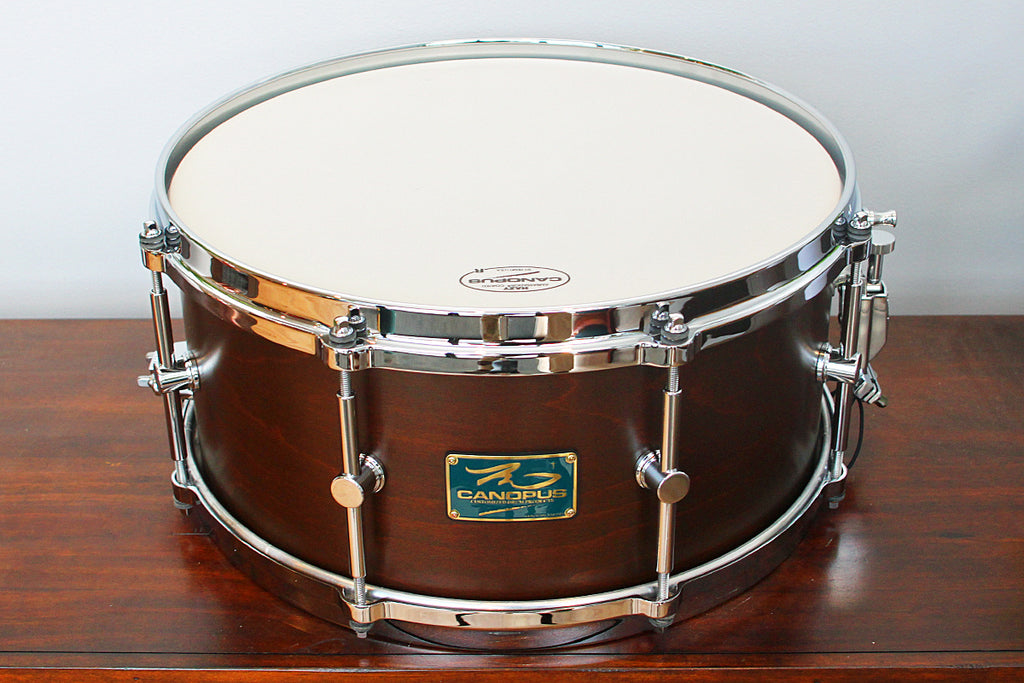 CANOPUS The Maple 6.5x12 Snare Drum Green Spkl